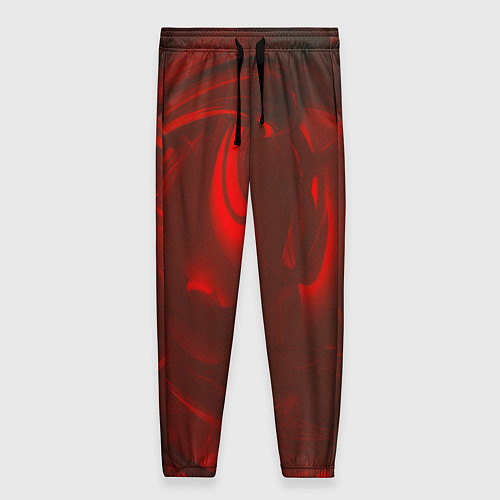 Женские брюки Темно красные волны / 3D-принт – фото 1