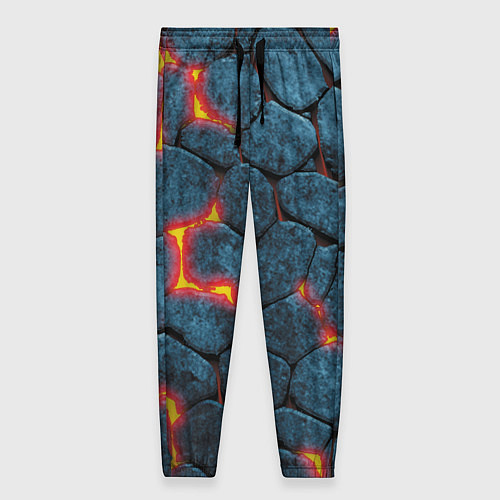 Женские брюки Камни в лаве / 3D-принт – фото 1