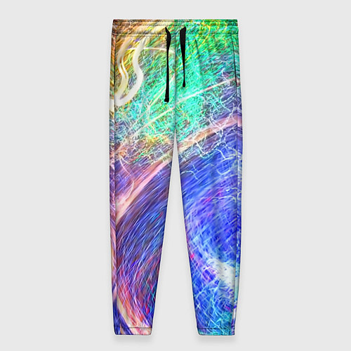 Женские брюки Абстрактные разноцветные молнии / 3D-принт – фото 1
