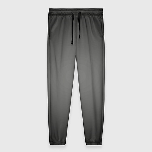 Женские брюки Серый, черный градиент / 3D-принт – фото 1