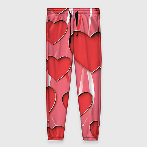 Женские брюки Святой Валентин для твоих любимых / 3D-принт – фото 1