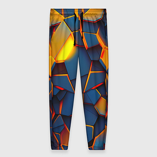 Женские брюки Плитки со свечением / 3D-принт – фото 1