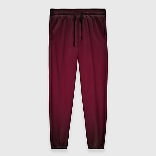 Женские брюки Марсала темная, градиент / 3D-принт – фото 1