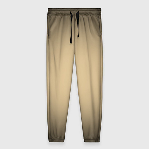 Женские брюки Бежевый градиент / 3D-принт – фото 1