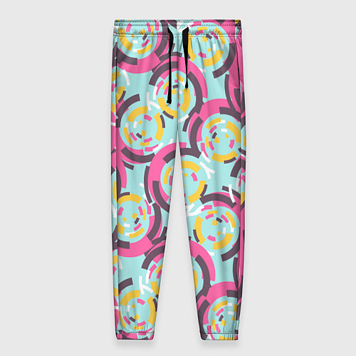 Женские брюки Круговой паттерн / 3D-принт – фото 1