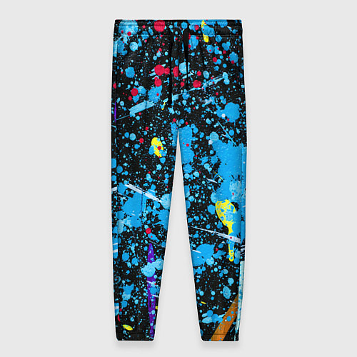 Женские брюки Брызги краски на холсте / 3D-принт – фото 1