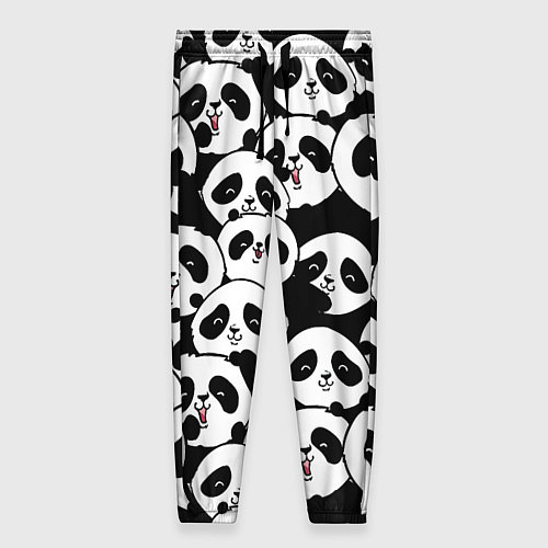 Женские брюки Весёлые панды / 3D-принт – фото 1