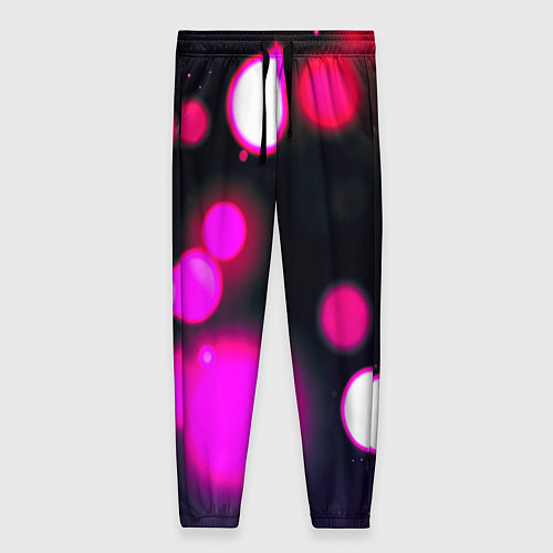 Женские брюки Розовые блики света / 3D-принт – фото 1