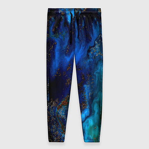 Женские брюки Жидкие холодные краски / 3D-принт – фото 1