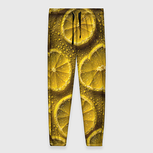 Женские брюки Сочный паттерн из долек лимона / 3D-принт – фото 1