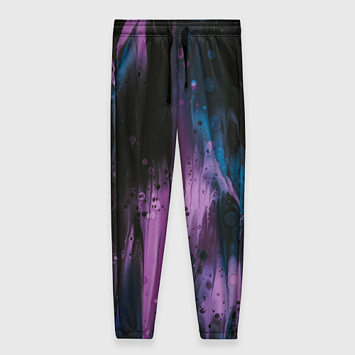 Женские брюки Фиолетовые абстрактные тени / 3D-принт – фото 1