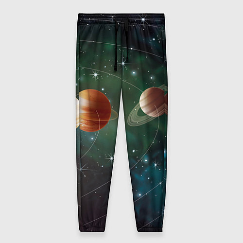 Женские брюки Планетная система / 3D-принт – фото 1
