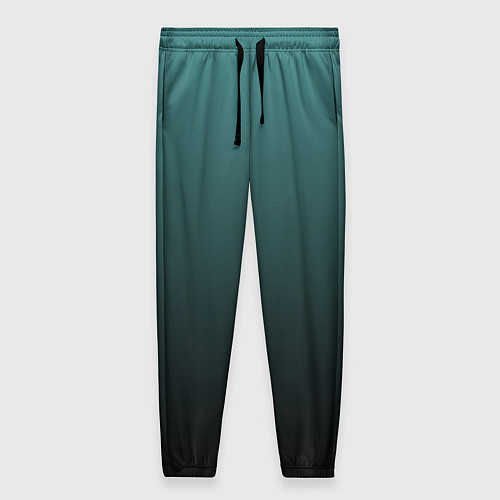 Женские брюки Градиент зелено-черный / 3D-принт – фото 1