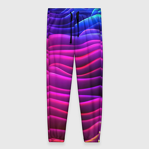 Женские брюки Сине-фиолетовый градиент / 3D-принт – фото 1
