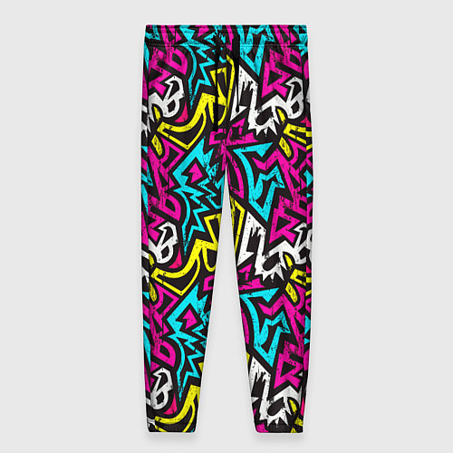 Женские брюки Цветные зигзаги Colored zigzags / 3D-принт – фото 1