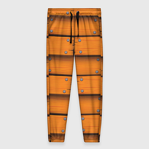 Женские брюки Оранжевый забор / 3D-принт – фото 1