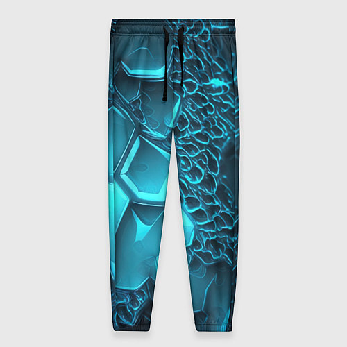 Женские брюки Ледяные разломленные плиты / 3D-принт – фото 1