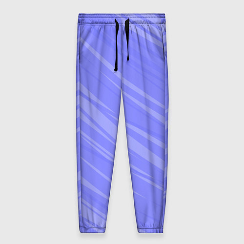 Женские брюки Диагональные полосы сиреневый / 3D-принт – фото 1