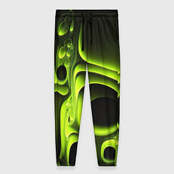 Женские брюки Зеленая кислотная абстракция