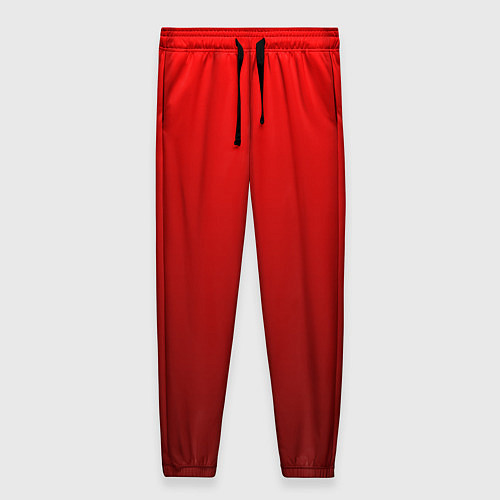 Женские брюки Градиент красный тёмный / 3D-принт – фото 1