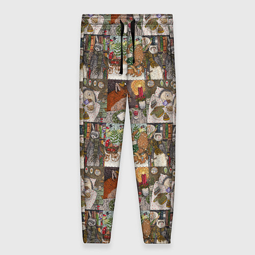 Женские брюки Милые иллюстрации коллаж / 3D-принт – фото 1