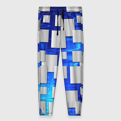 Женские брюки Стальные квадраты / 3D-принт – фото 1