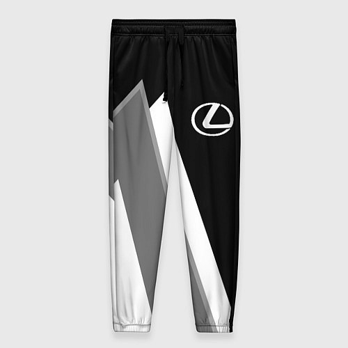 Женские брюки Лексус - спортивный серый / 3D-принт – фото 1