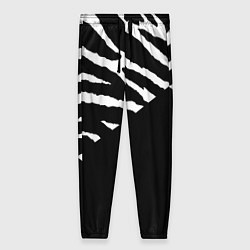 Женские брюки Полосы зебры с черным