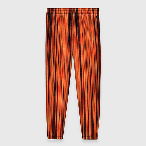 Женские брюки Абстрактные полосы красно-оранжевый / 3D-принт – фото 1