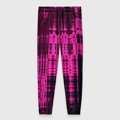Женские брюки Абстракция стёртая краска розовый / 3D-принт – фото 1
