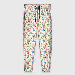 Женские брюки Дед Мороз с подарками