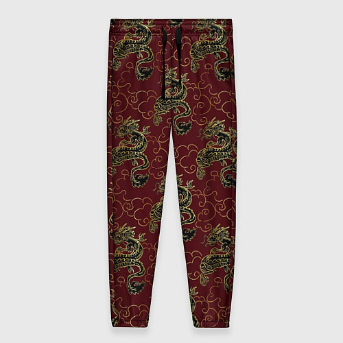 Женские брюки Азиатский стиль дракона / 3D-принт – фото 1