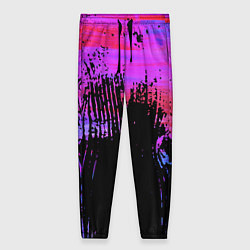 Брюки женские Розово синий сочный гранж, цвет: 3D-принт