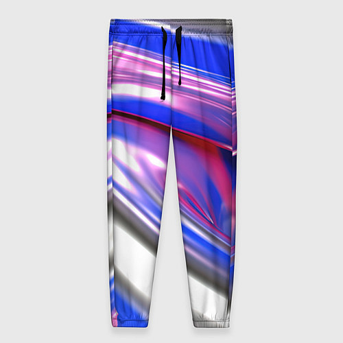 Женские брюки Вязкая абстракция в фиолетовых оттенках / 3D-принт – фото 1