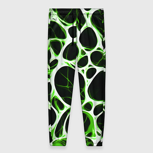 Женские брюки Зелёная морская волна / 3D-принт – фото 1