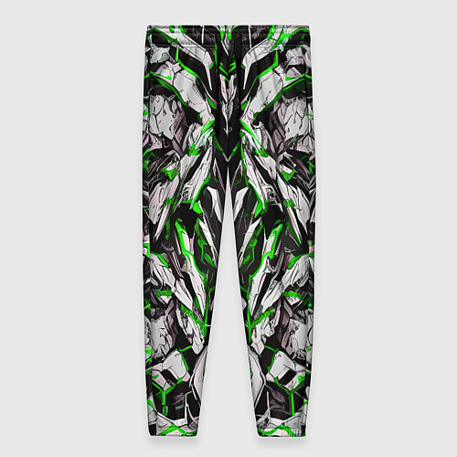 Женские брюки Зелёная кибернетическая броня / 3D-принт – фото 1
