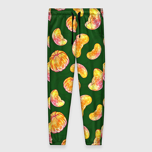 Женские брюки Мандариновые дольки / 3D-принт – фото 1
