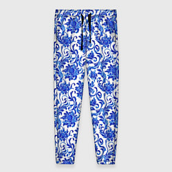 Брюки женские Гжель классика, цвет: 3D-принт