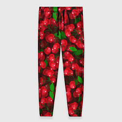 Женские брюки Красная спелая вишня