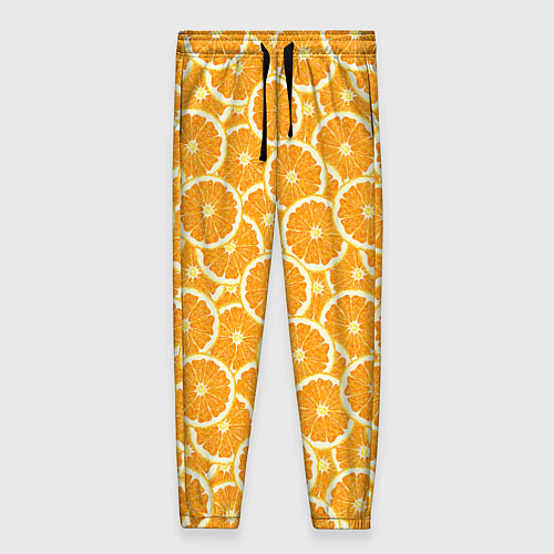 Женские брюки Ломтики апельсина / 3D-принт – фото 1