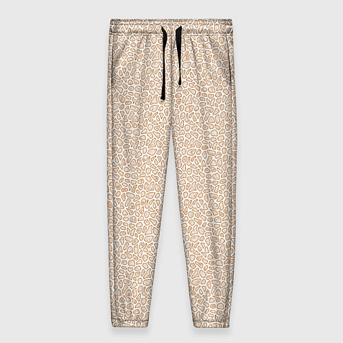 Женские брюки Пятнистый бежевый / 3D-принт – фото 1