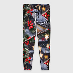 Женские брюки Рождественская птица пересмешник
