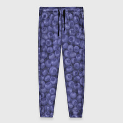 Брюки женские Черника ягода, цвет: 3D-принт