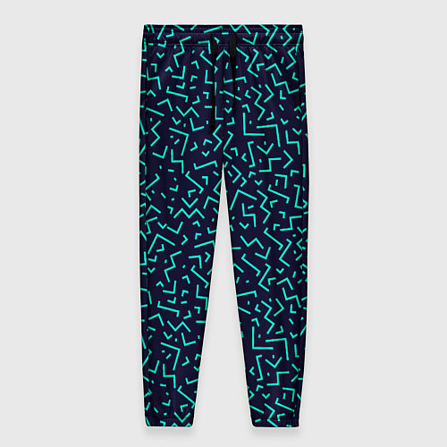 Женские брюки Neon stripes / 3D-принт – фото 1