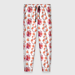 Женские брюки 8 марта праздничные цветы