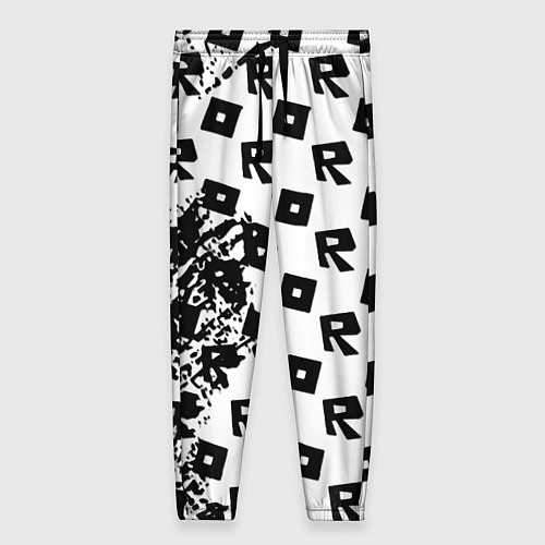 Женские брюки Roblox pattern game black / 3D-принт – фото 1