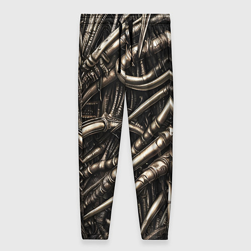 Женские брюки Серые трубки чужих / 3D-принт – фото 1