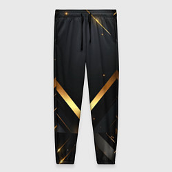 Женские брюки Gold luxury black abstract