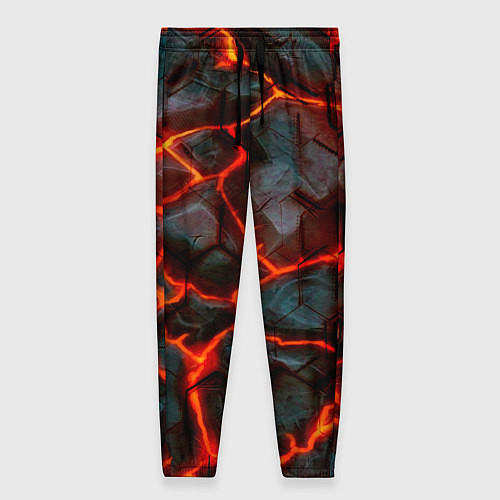 Женские брюки Трещины лавы / 3D-принт – фото 1