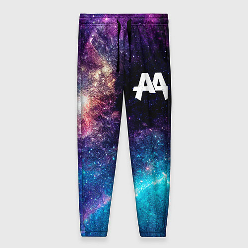 Женские брюки Asking Alexandria space rock / 3D-принт – фото 1